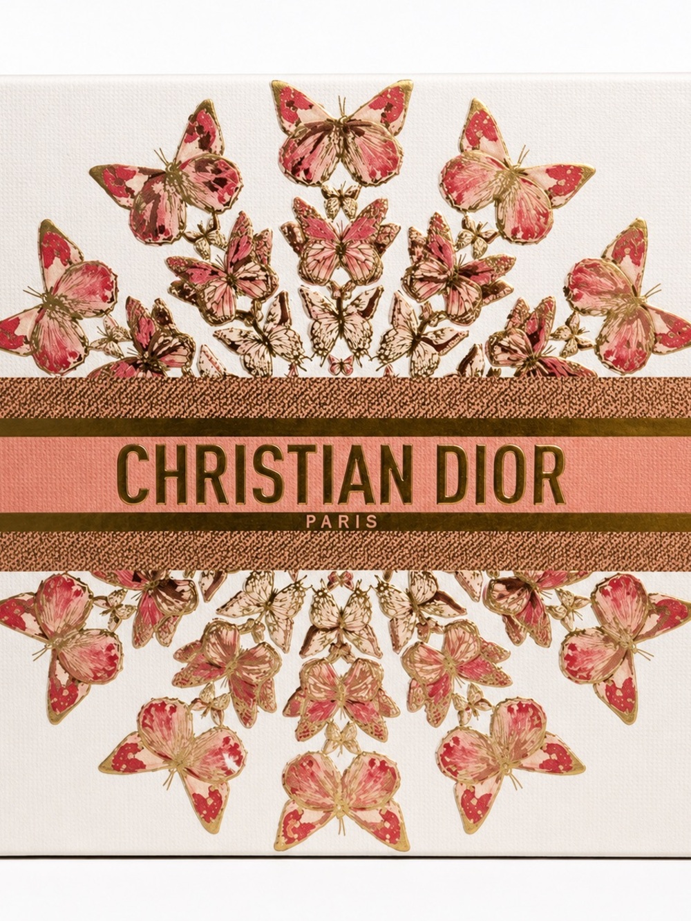 Christian Dior Pink & Gold Butterfly Box